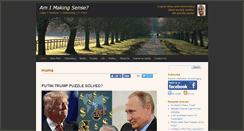 Desktop Screenshot of amimakingsense.com.au